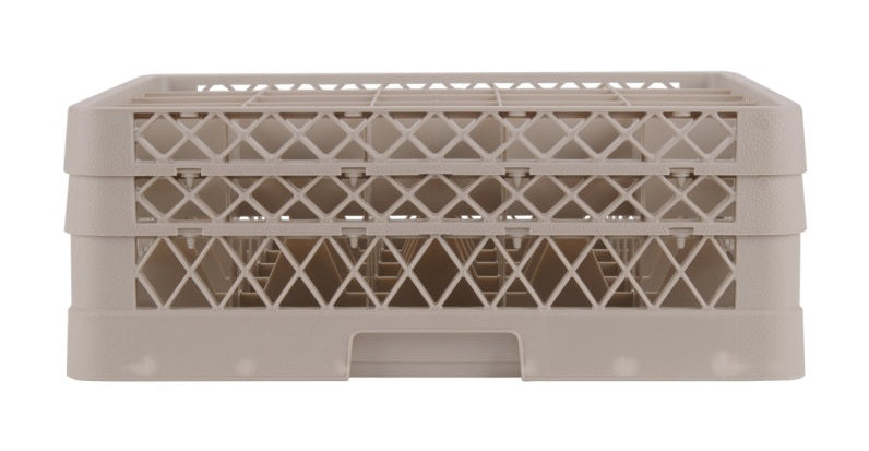 Vollrath TR6BB Traex 25-Compartment Full Size Glass/Stemware Rack with 2 Extenders - Beige - 2/Case