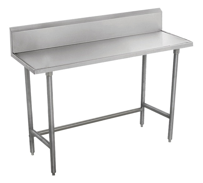 Advance Tabco TVKS-3012 Spec-Line Stainless Steel Work Table with 10" Backsplash & Open Base 144" x 30"
