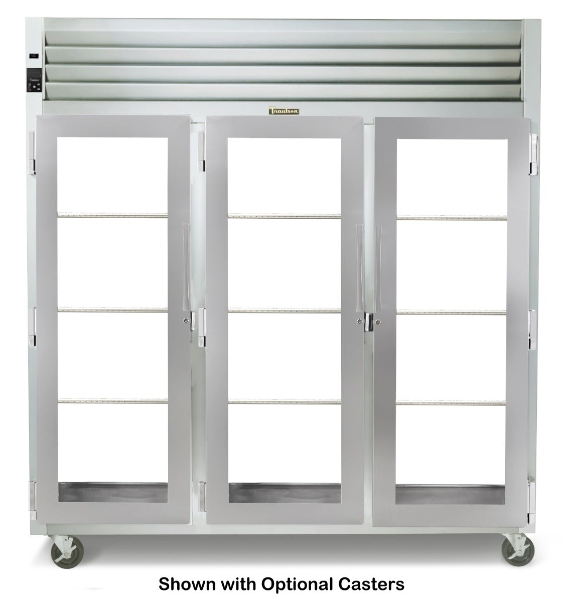 Traulsen AHT332NPUT-FHG Spec-Line 3-Section 3 Glass Door front / 3 Glass Door Rear Reach-In Pass-Thru Refrigerator 76" - 76.25 cu. ft. - 115v