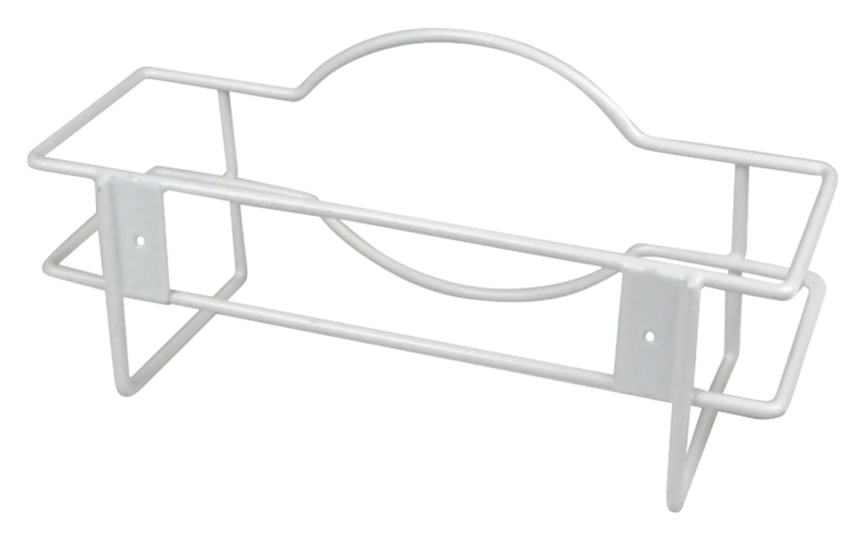 Winco WHW-10 Wall-Mount Steel Wire Disposable Glove Box Holder 10-1/4" x 3-1/4" x 4-5/8"H - White - Fits (1) 9-3/4" x 2-7/8" Box