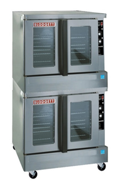 Blodgett ZEPH-200-E DBL Zephaire Double-Deck Full Size Bakery Depth Electric Convection Oven with Solid State Infinite Controls 38" - 480v
