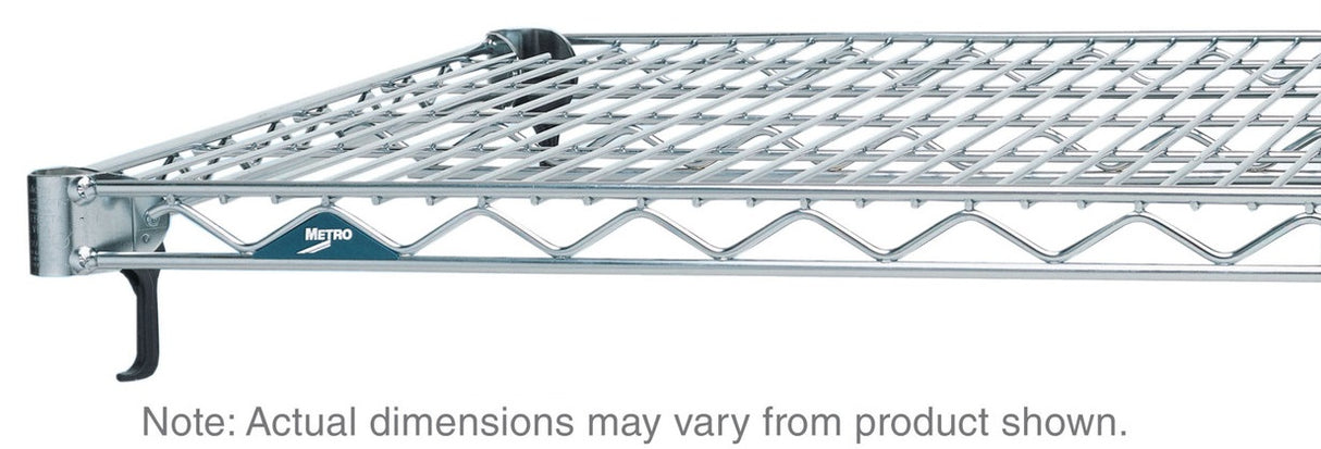 Metro A1848NS Super Adjustable Super Erecta Polished Stainless Steel Industrial Wire Shelf 48" x 18"