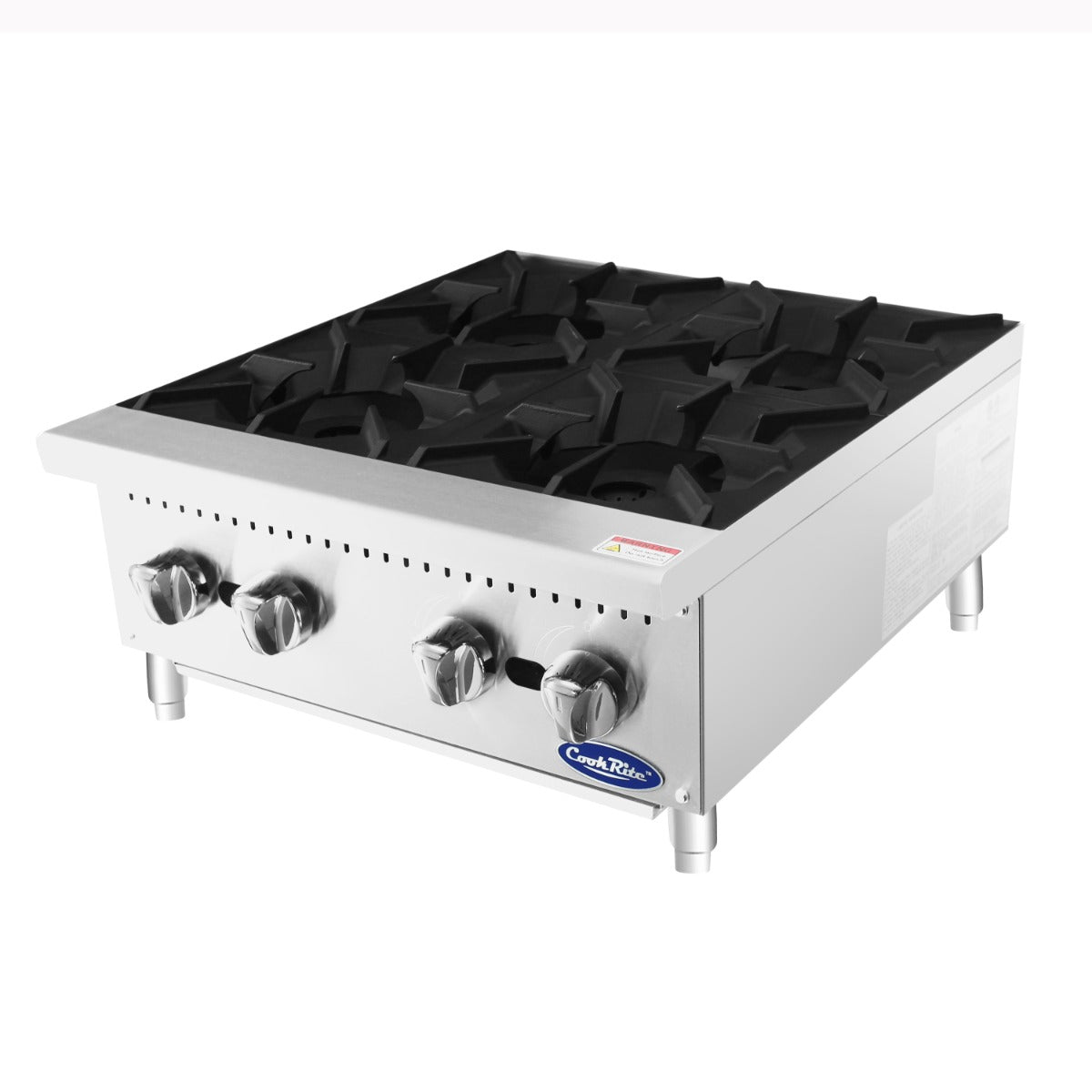 Atosa ACHP-4 CookRite Countertop Natural Gas Hotplate w/ 4 Burners 24" - 128,000 BTU