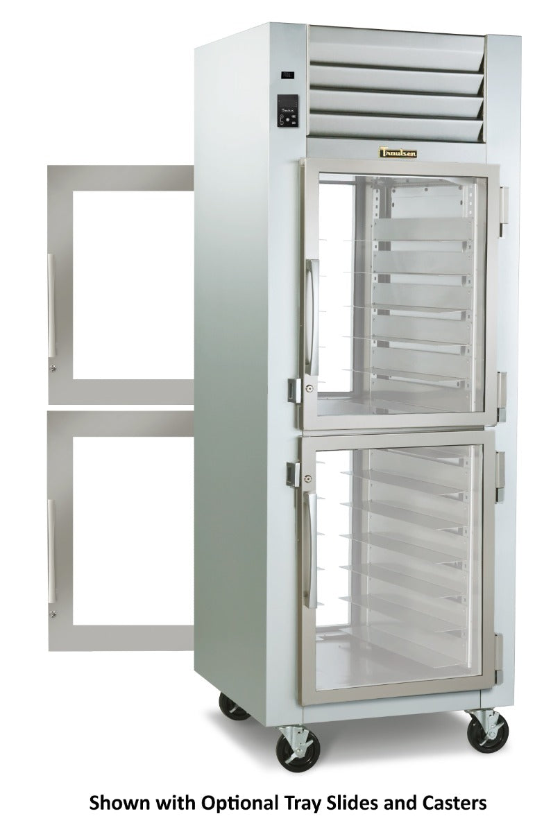 Traulsen AHF132WP-HHG Spec-Line 1-Section 2 Glass Half Door Reach-In Pass-Thru Heated Holding Cabinet 30" - 25.73 cu. ft.