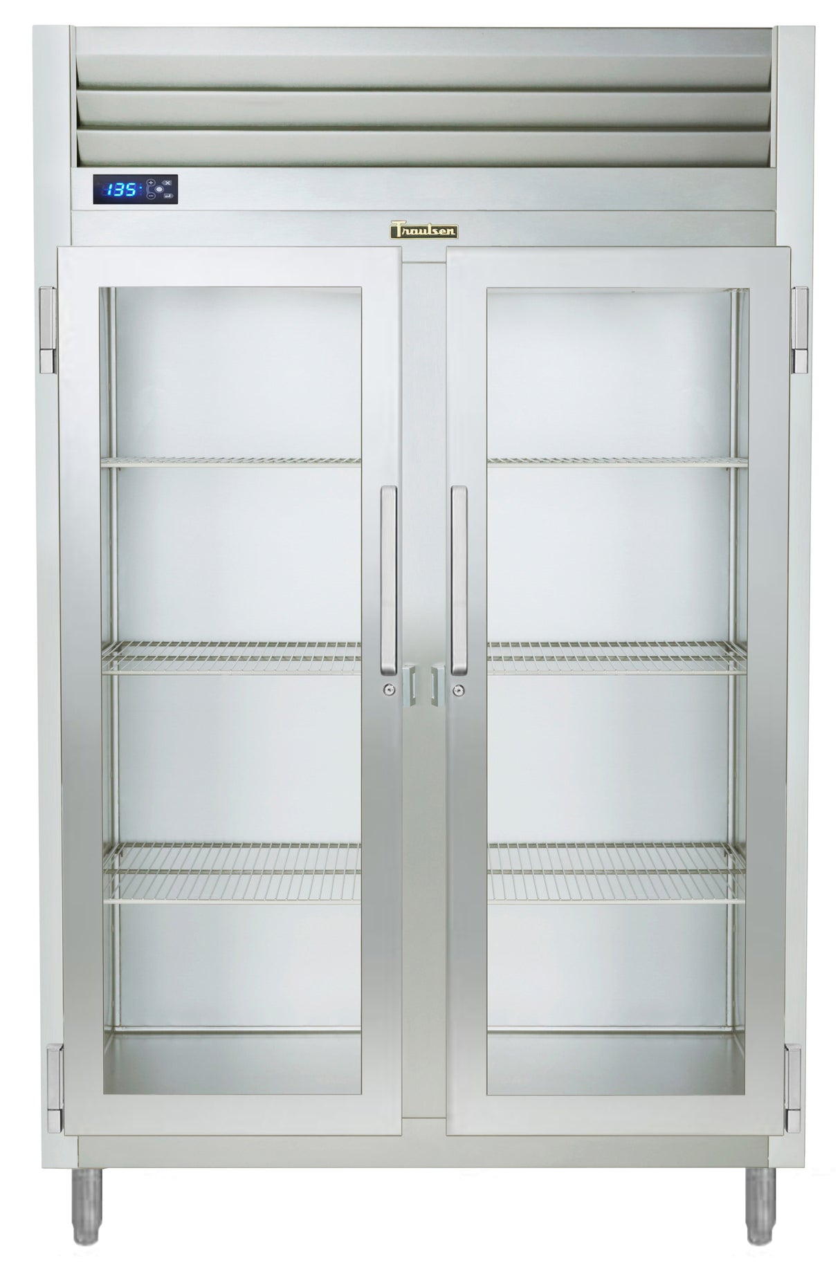 Traulsen AHF232W-FHG Spec-Line 2-Section 2 Glass Door Reach-In Heated Holding Cabinet 58" - 51.41 cu. ft.