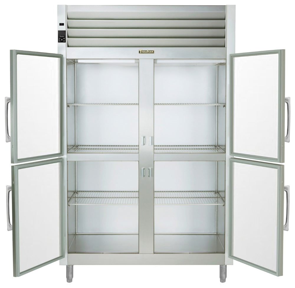 Traulsen AHF232W-HHG Spec-Line 2-Section 4 Glass Half Door Reach-In Heated Holding Cabinet 58" - 51.41 cu. ft.