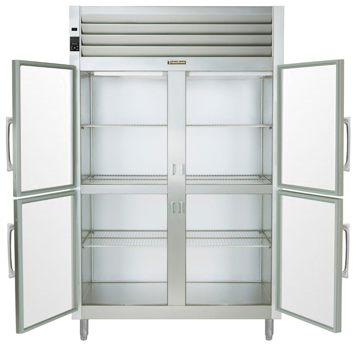 Traulsen AHF232W-HHG Spec-Line 2-Section 4 Glass Half Door Reach-In Heated Holding Cabinet 58" - 51.41 cu. ft.