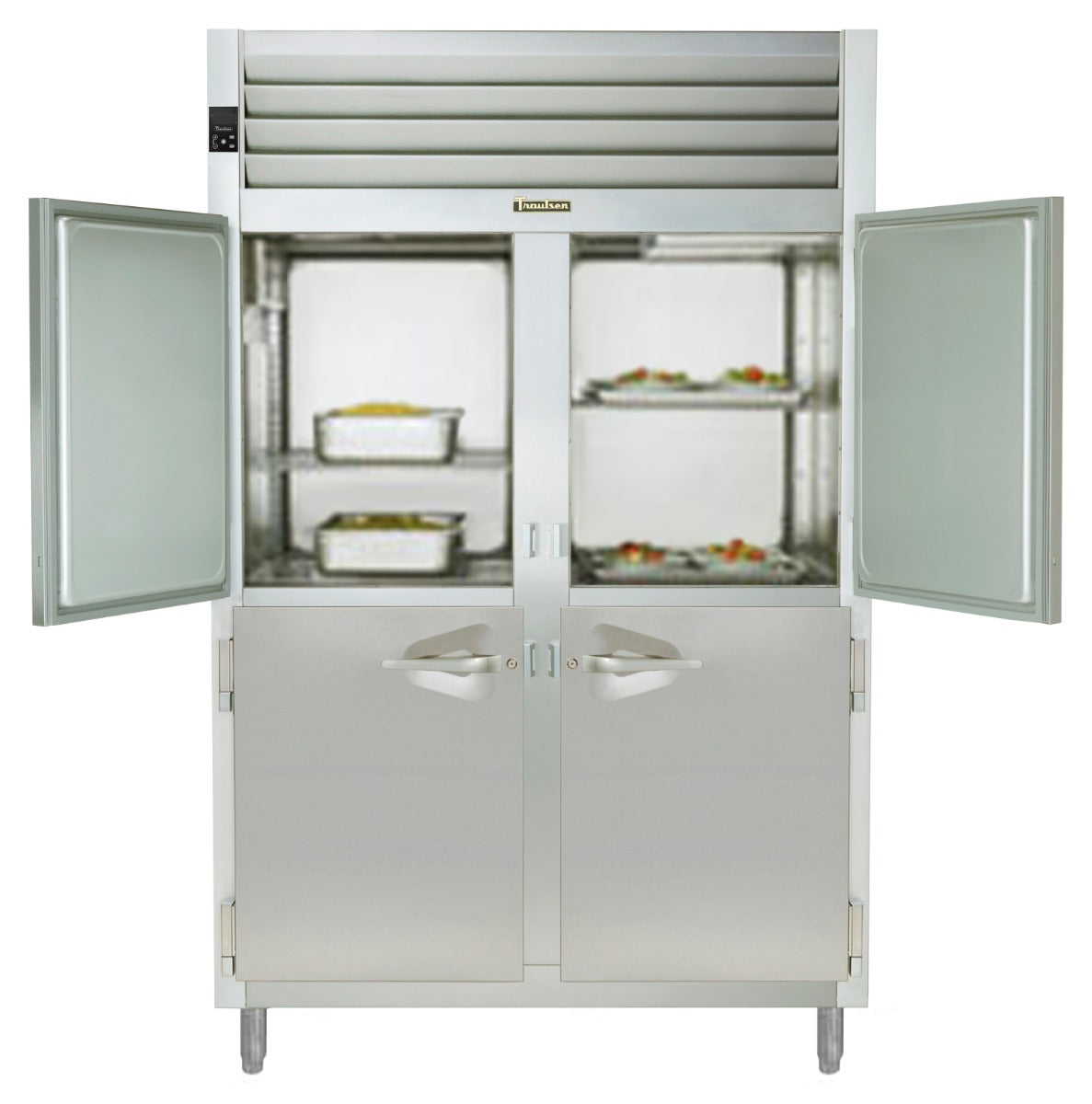 Traulsen AHF232W-HHS Spec-Line 2-Section 4 Solid Half Door Reach-In Heated Holding Cabinet 58" - 50.53 cu. ft.