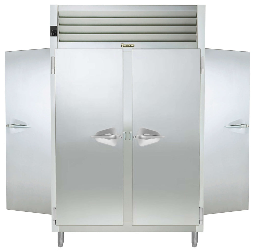 Traulsen AHF232WP-FHS Spec-Line 2-Section 2 Solid Door Reach-In Pass-Thru Heated Holding Cabinet 58" - 53.38 cu. ft.