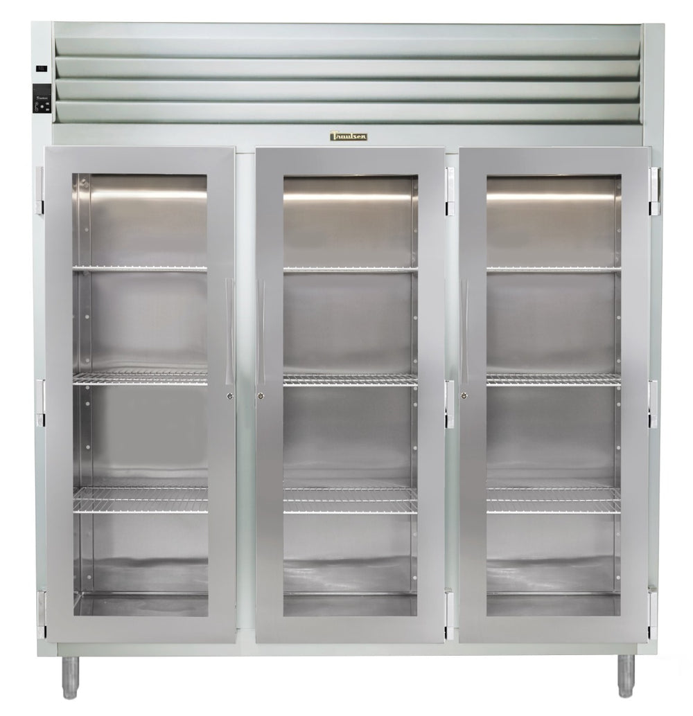 Traulsen AHF332W-FHG Spec-Line 3-Section 3 Glass Door Reach-In Heated Holding Cabinet 86" - 78.77 cu. ft.