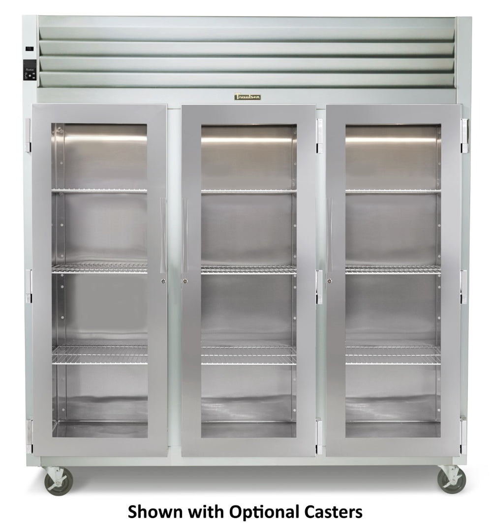 Traulsen AHF332W-FHG Spec-Line 3-Section 3 Glass Door Reach-In Heated Holding Cabinet 86" - 78.77 cu. ft.