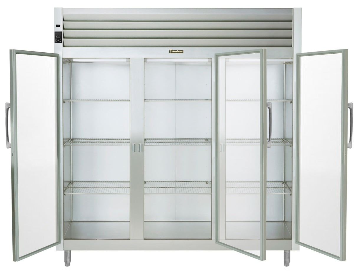 Traulsen AHF332W-FHG Spec-Line 3-Section 3 Glass Door Reach-In Heated Holding Cabinet 86" - 78.77 cu. ft.