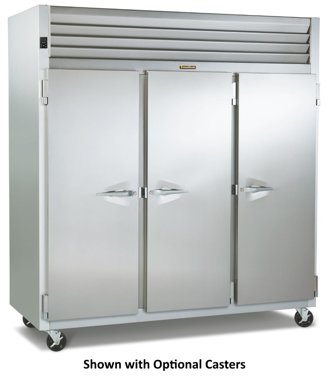 Traulsen AHF332W-FHS Spec-Line 3-Section 3 Solid Door Reach-In Heated Holding Cabinet 86" - 77.45 cu. ft.