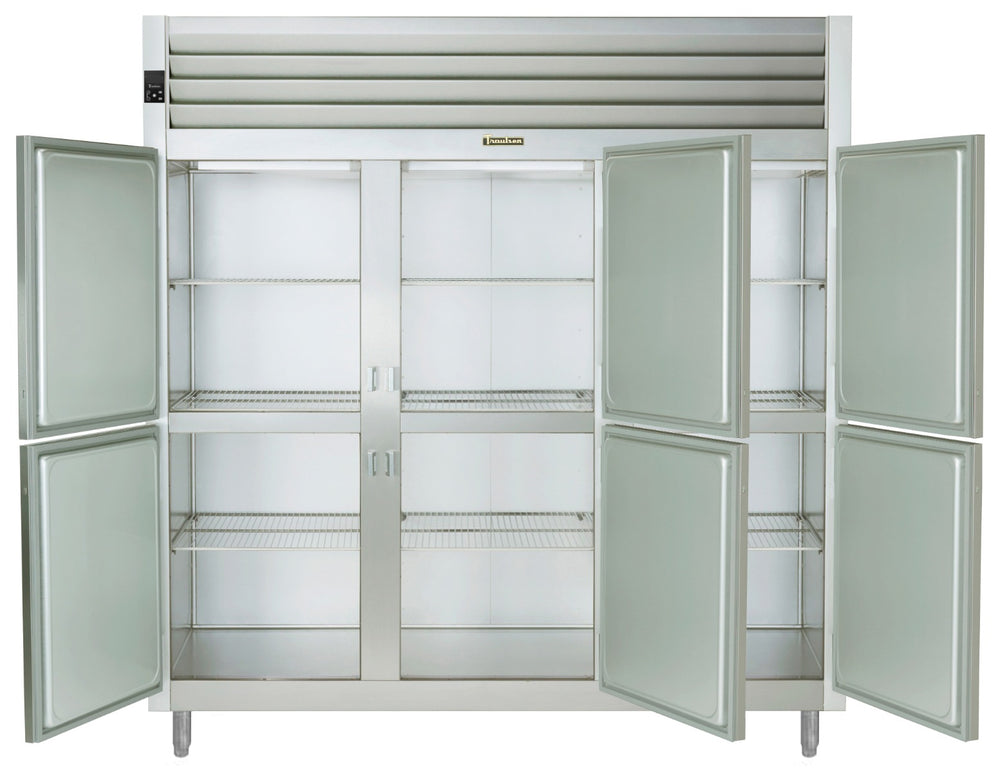 Traulsen AHF332W-HHS Spec-Line 3-Section 6 Solid Half Door Reach-In Heated Holding Cabinet 86" - 77.45 cu. ft.