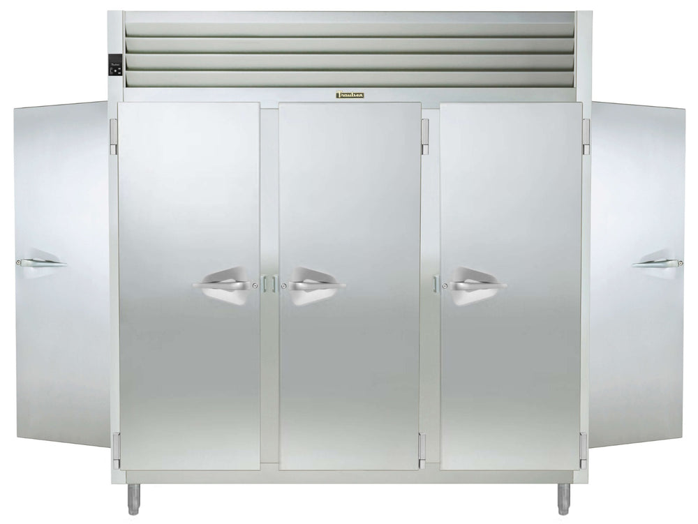 Traulsen AHF332WP-FHS Spec-Line 3-Section 3 Solid Door Reach-In Pass-Thru Heated Holding Cabinet 86" - 81.72 cu. ft.