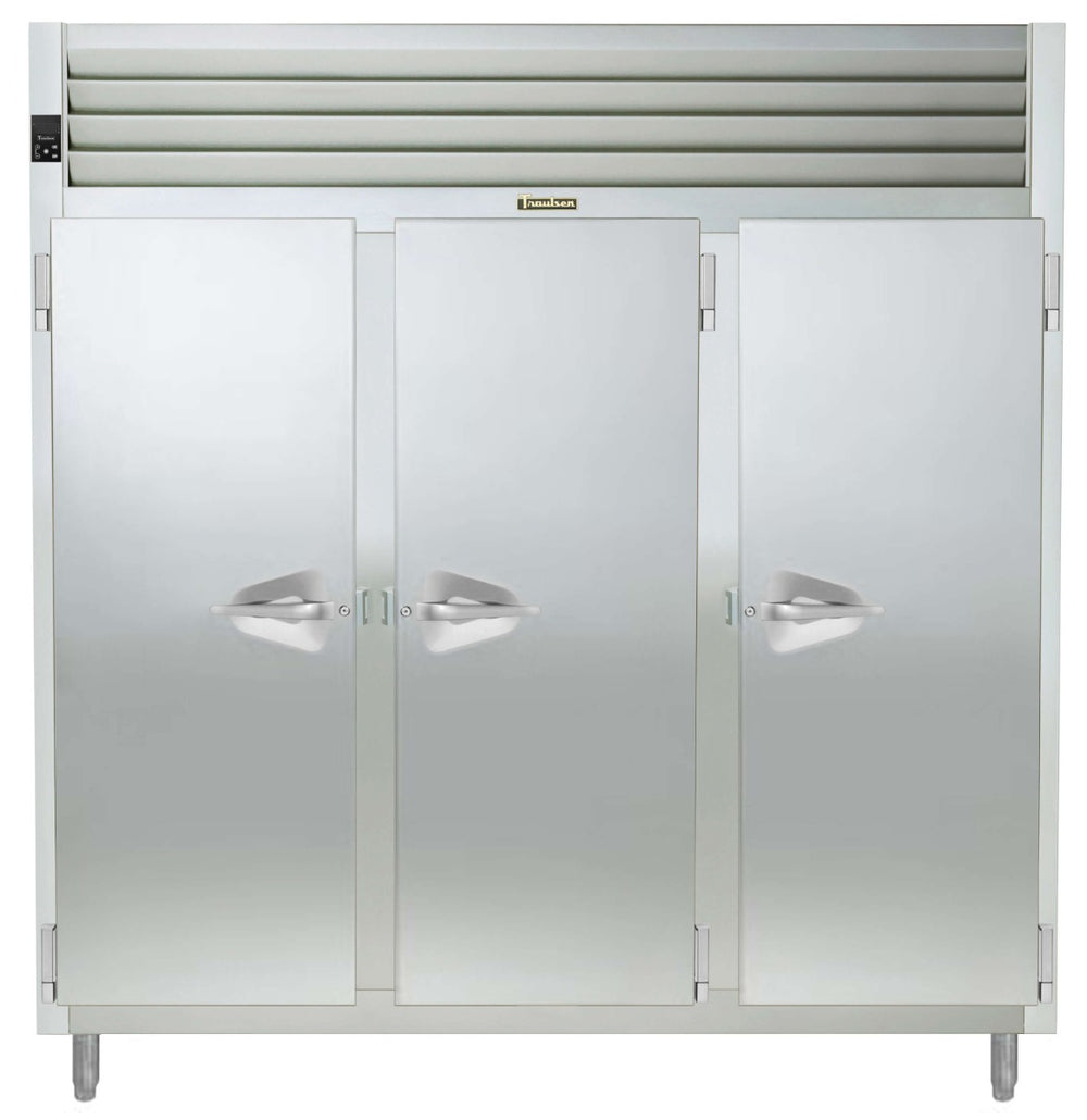 Traulsen AHF332WP-FHS Spec-Line 3-Section 3 Solid Door Reach-In Pass-Thru Heated Holding Cabinet 86" - 81.72 cu. ft.