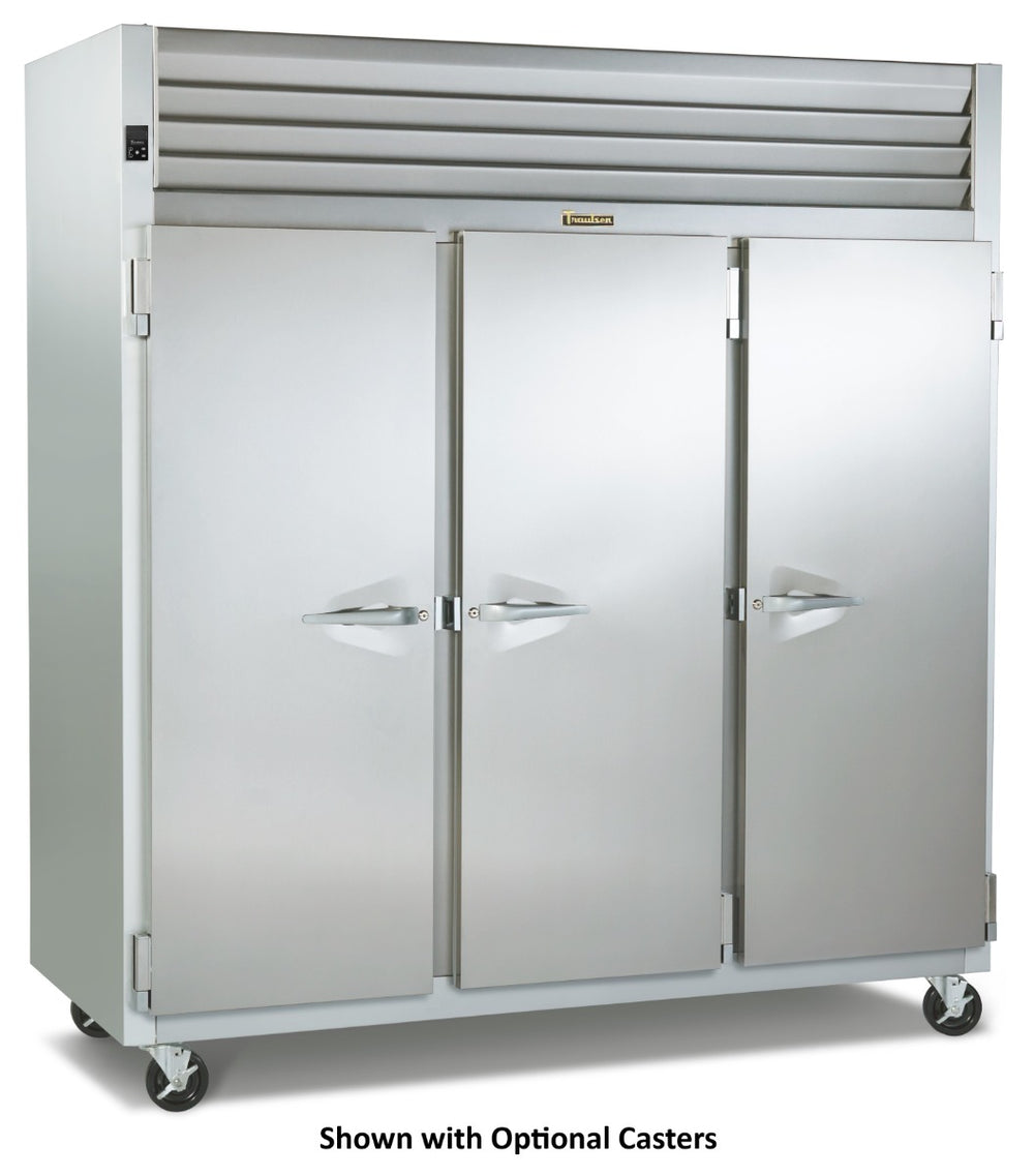 Traulsen AHT332NUT-FHS Spec-Line 3-Section 3 Solid Door Reach-In Refrigerator 76" - 69.35 cu. ft. - 115V