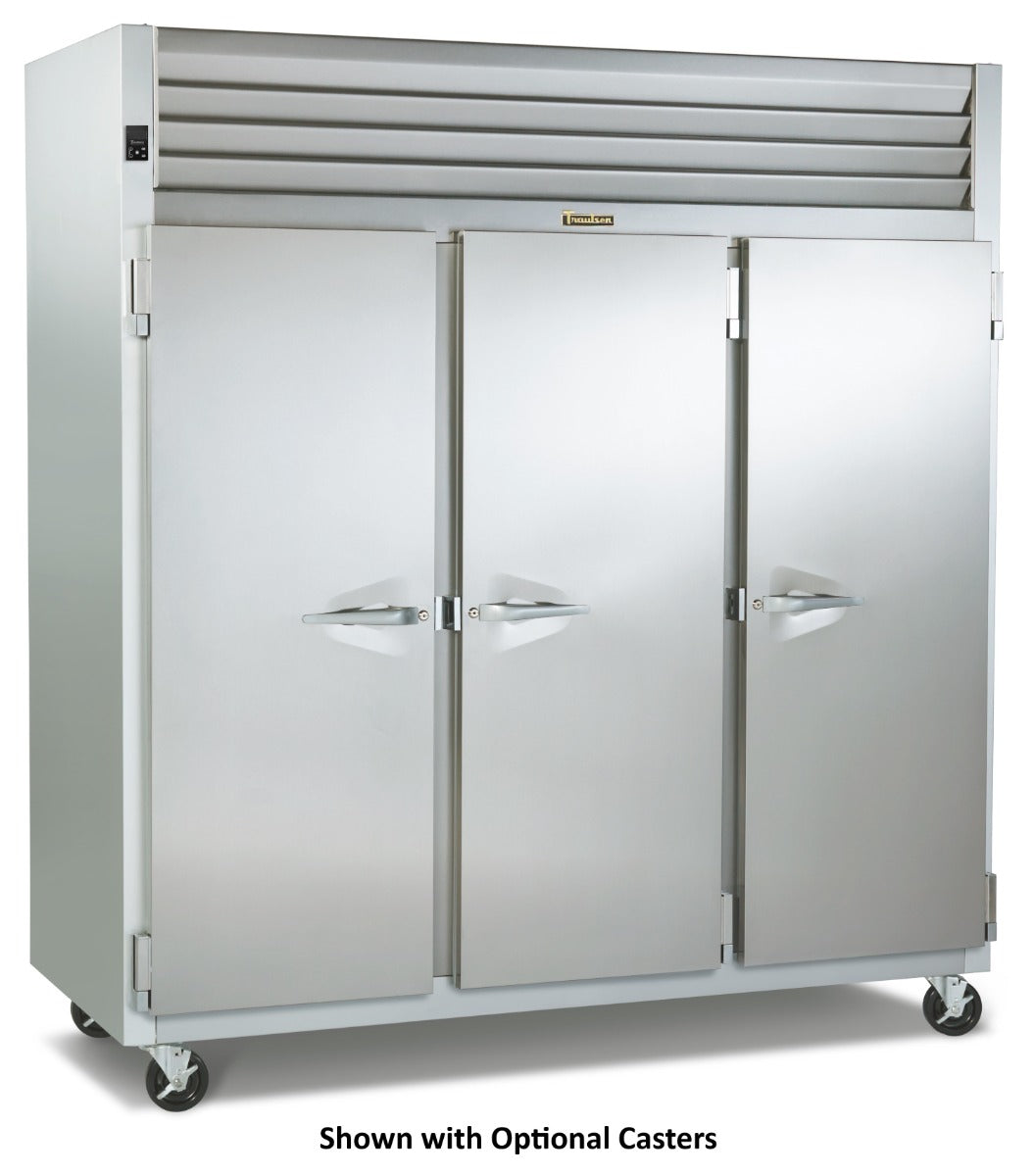 Traulsen AHT332WUT-FHS Spec-Line 3-Section 3 Solid Door Reach-In Refrigerator 86" - 77.45 cu. ft. - 115V