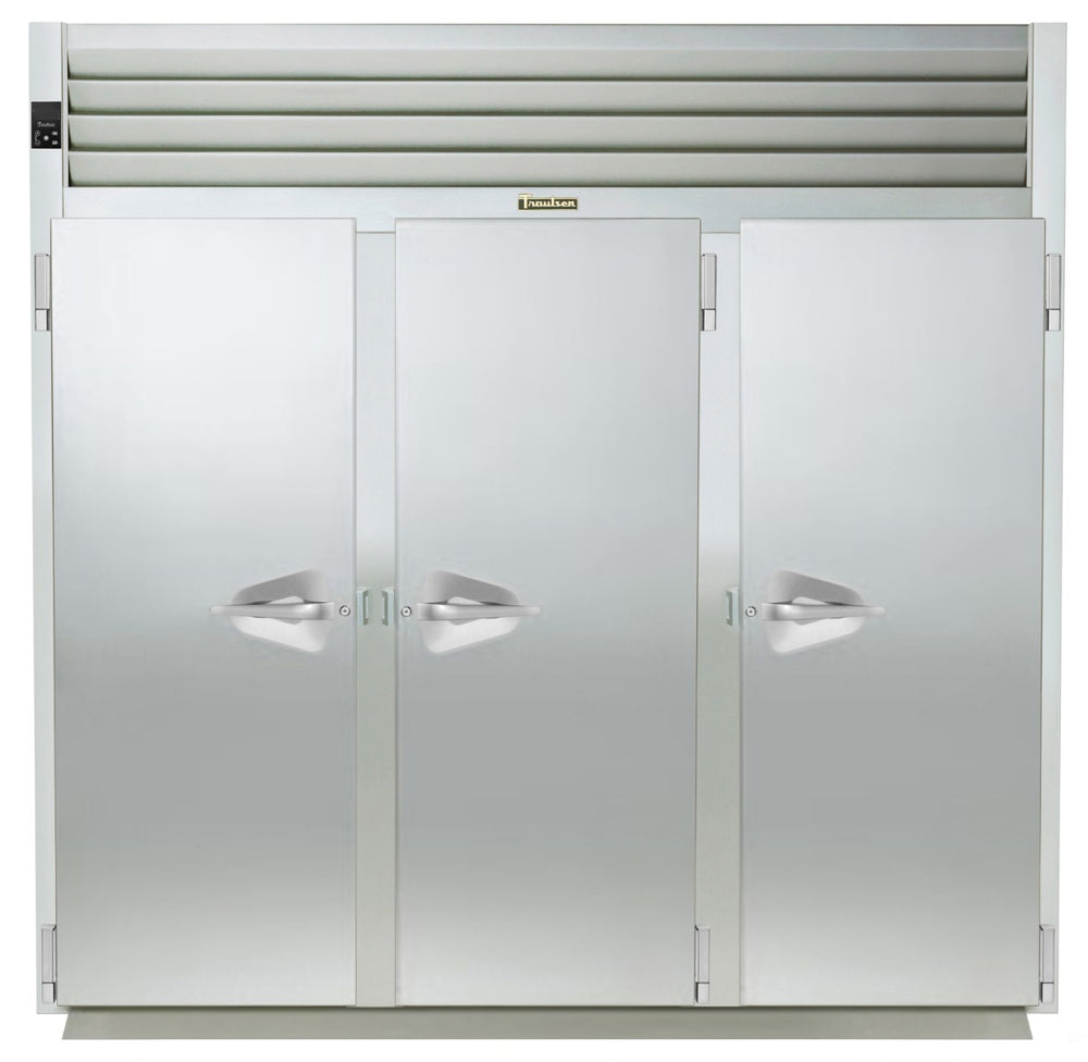 Traulsen AIH332L-FHS Spec-Line 3-Section 3 Solid Door Roll-In Heated Holding Cabinet 101" - Accepts 66"H Racks - 111.49 cu. ft. - 208-230/115v