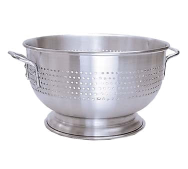 Adcraft ALC-16 Aluminum Colander with Side Handles & Footed Base 16 qt.