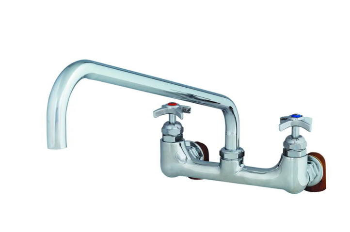 T&S Brass B-0291 Splash Mount Pot Filler Sink Faucet w/ 18" Swing Nozzle