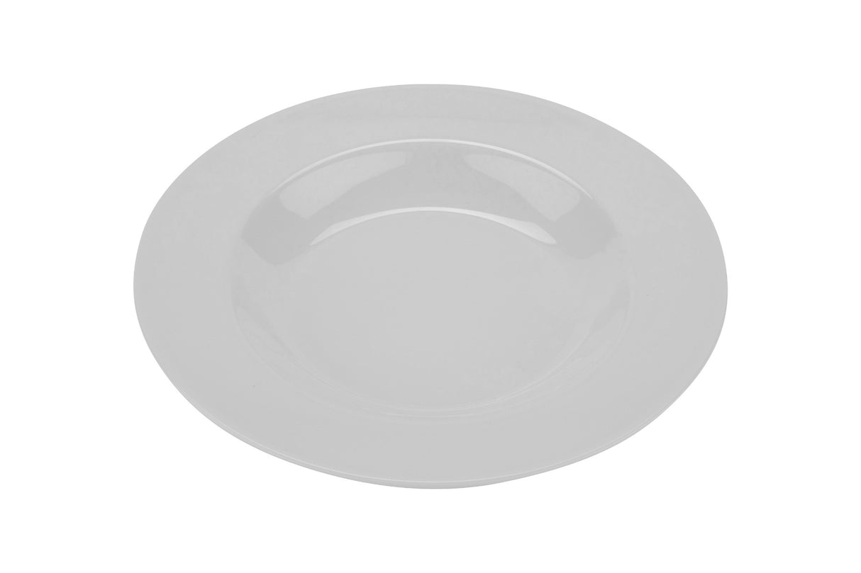 GET B-1611-DW Diamond White Melamine Wide Rim Pasta Bowl 16 oz. - White - 12/Case