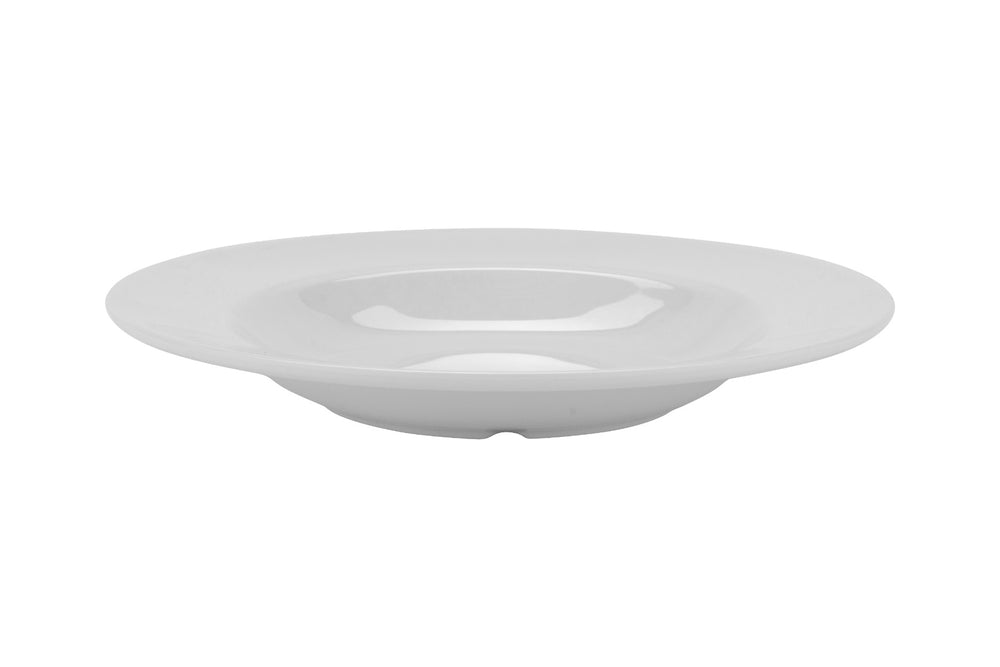 GET B-1611-DW Diamond White Melamine Wide Rim Pasta Bowl 16 oz. - White - 12/Case