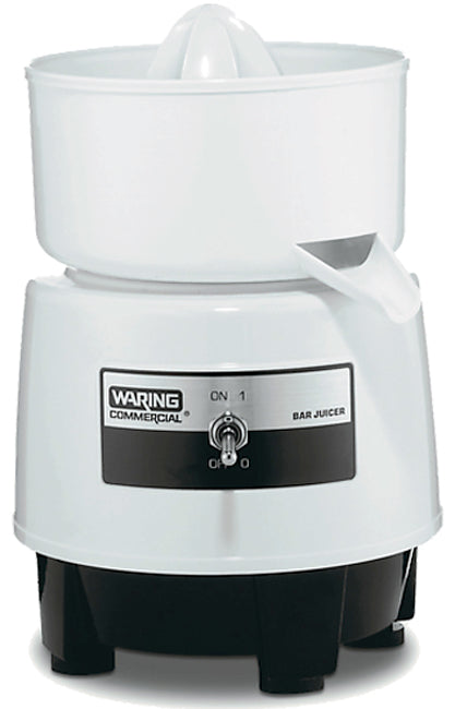 Waring BJ120C Light-Duty Compact Citrus Bar Juicer with Lift-Off Bowl & 1 liter Serving Container