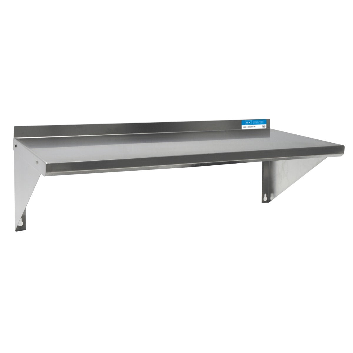 BK Resources BKWSE-1248 Economy Stainless Steel Wall Mounted Shelf 48" x 12"
