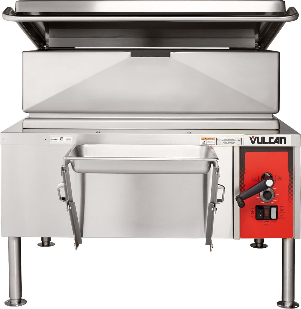 Vulcan VE40-33 - Electric Manual Tilt Braising Pan / Tilt Skillet 40 Gal. - 208-240v/50/60/1-3