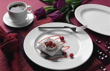 International Tableware BL-27 Bristol Bright White Rolled Edge China Soup Bowl 24 oz. - 24/Case