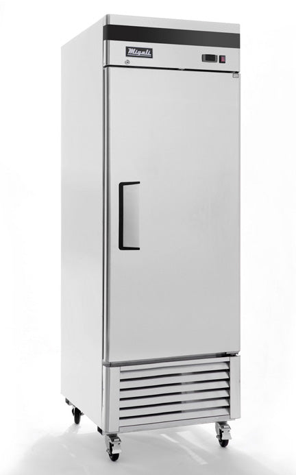 Migali C-1RB-HC Competitor Series 1-Section 1 Solid Door Reach-In Refrigerator 27" - Bottom Mount Compressor - 23 cu. ft. - 115v