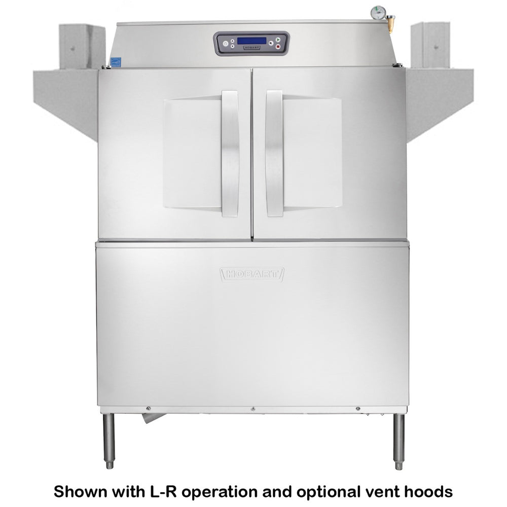 Hobart CL64EN-BASBU 2-Tank High Temp Conveyor Dishwasher w/o Booster - 342 racks/hr - 480v/3, 15 kW