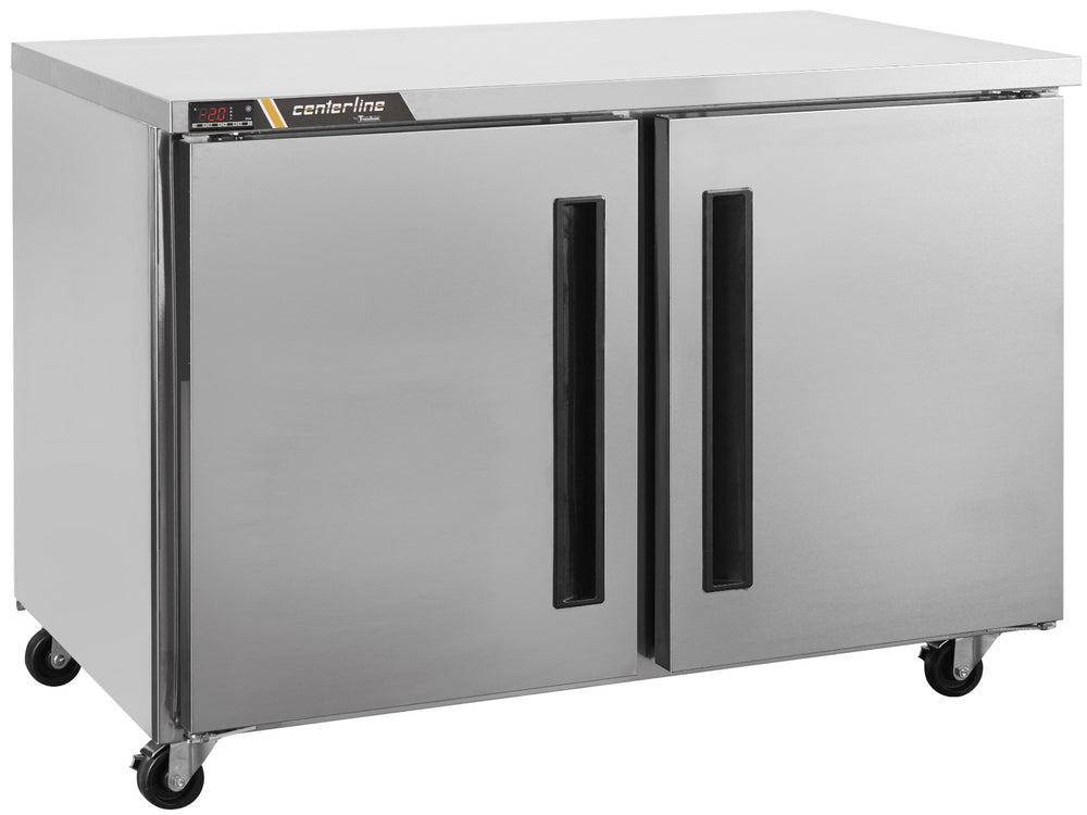 Traulsen Centerline CLUC-48F-SD-LR 2-Section Left/Right Hinged 2 Solid Door Undercounter Freezer 48" - 13.28 cu. ft. - 115v