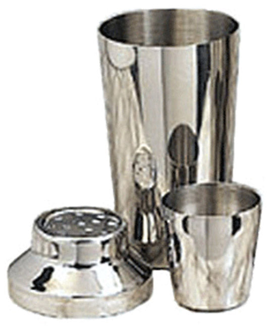 American Metalcraft CSJ116 3-Piece Stainless Steel Cocktail Shaker Set 16 oz.