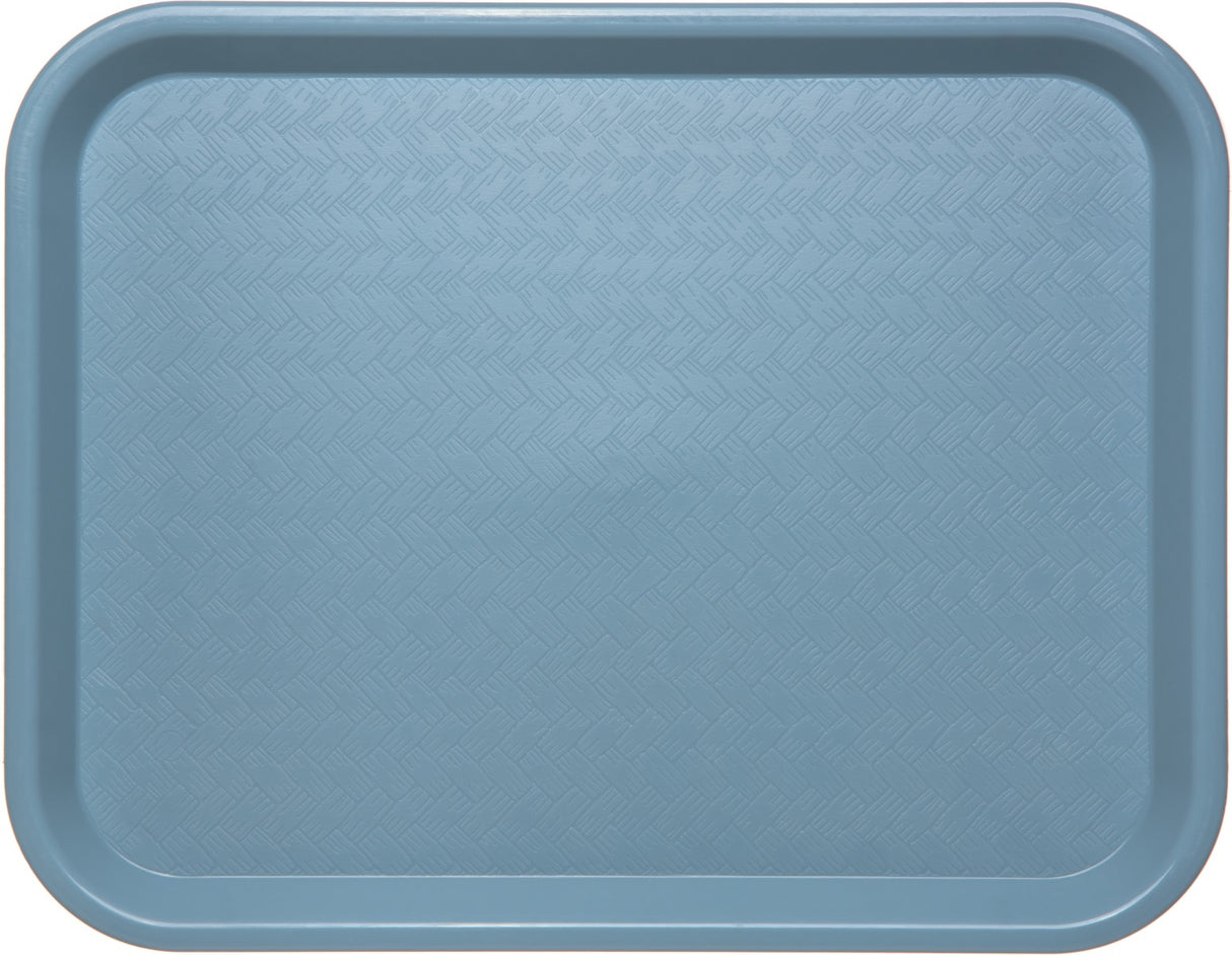 Carlisle CT101459 Cafe Polypropylene Fast Food Cafeteria Tray 11" x 14" - Slate Blue - 24/Case