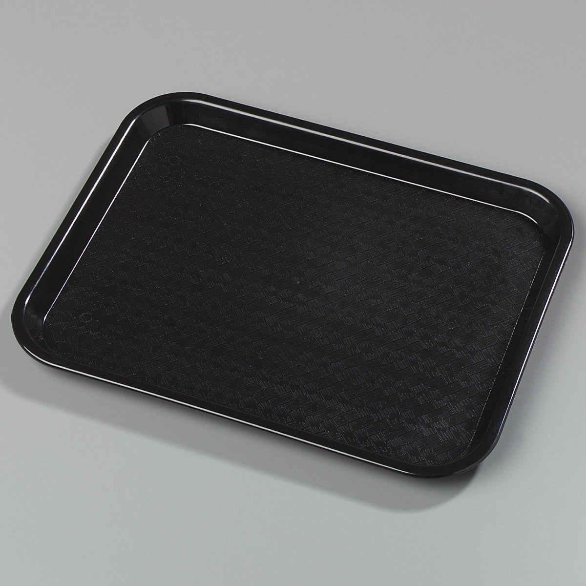 Carlisle CT101403 Cafe Polypropylene Fast Food Cafeteria Tray 11" x 14" - Black - 24/Case