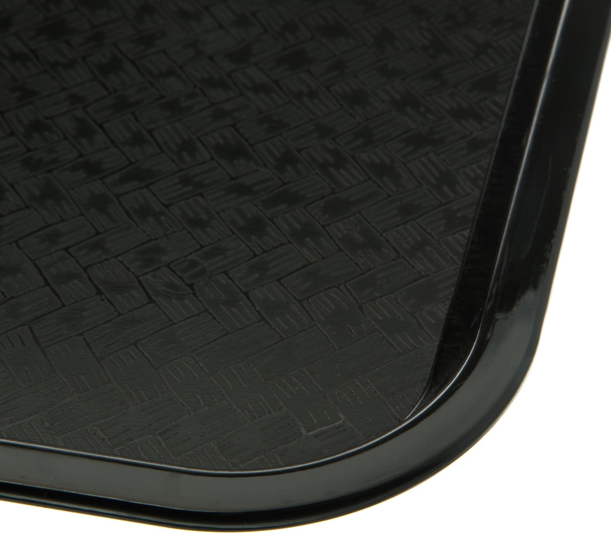 Carlisle CT1216-8103 Cafe Polypropylene Fast Food Cafeteria Tray 12" x 16" - Black - (4) 6/Pack