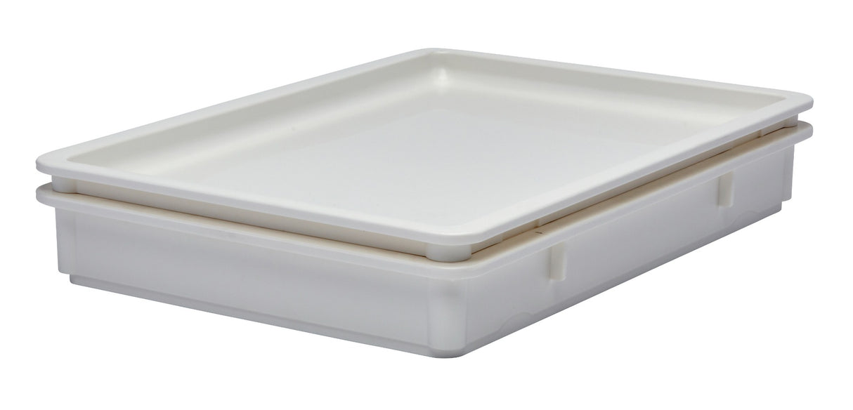 Cambro 18263P148 Polyethylene Food Storage Box 18" x 26" x 3-1/2" - 5 gal. - White