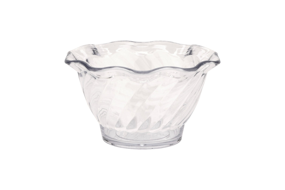 GET DD-50-CL Dessert Time SAN Plastic Small Tulip Dessert Dish 5 oz. - Clear - 48/Case