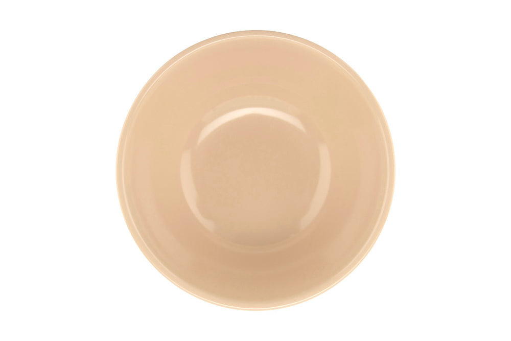 GET DN-315-T SuperMel Melamine Stackable Narrow Rim Nappie Bowl 15 oz. - Tan - 48/Case
