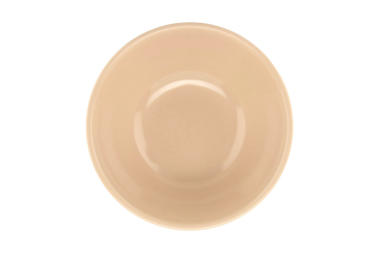 GET DN-315-T SuperMel Melamine Stackable Narrow Rim Nappie Bowl 15 oz. - Tan - 48/Case