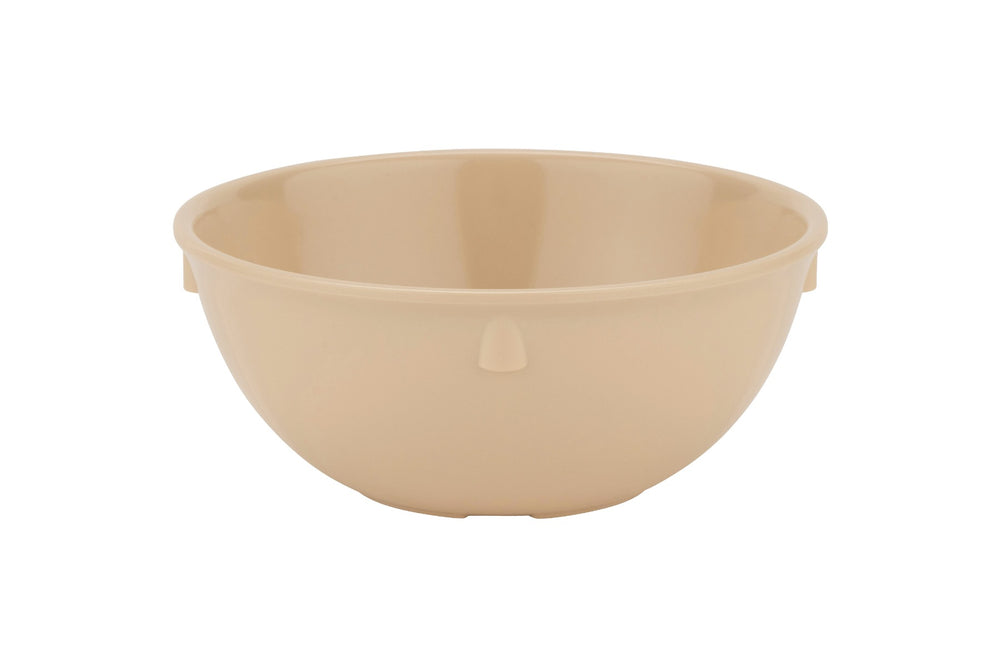 GET DN-315-T SuperMel Melamine Stackable Narrow Rim Nappie Bowl 15 oz. - Tan - 48/Case