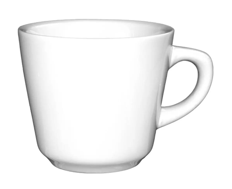 International Tableware DO-1 7 oz Dover Cup - Porcelain, European White