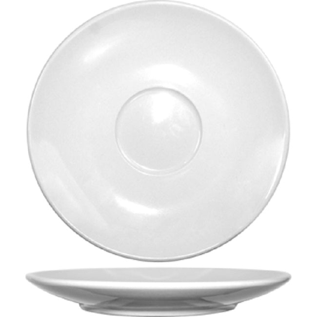 International Tableware DO-66 Dover European White Rolled Edge China Cappuccino Saucer - 3dz/cs