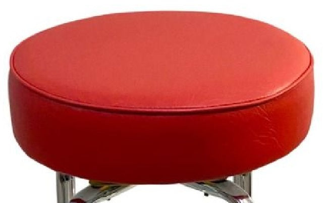 AAA Furniture Wholesale DRB/BUTTON-RED Barstool Button Seat 29" - Seat ONLY No Base - Red Vinyl