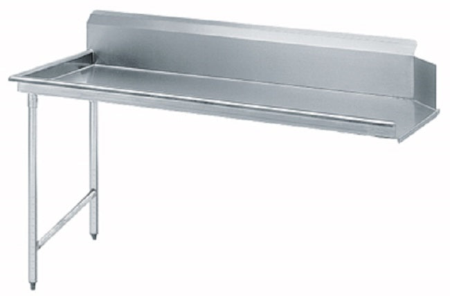 Advance Tabco DTC-S70-48L-X Special Value Stainless Steel Straight Clean Dishtable 47" x 30" x 34"H - Right-to-Left