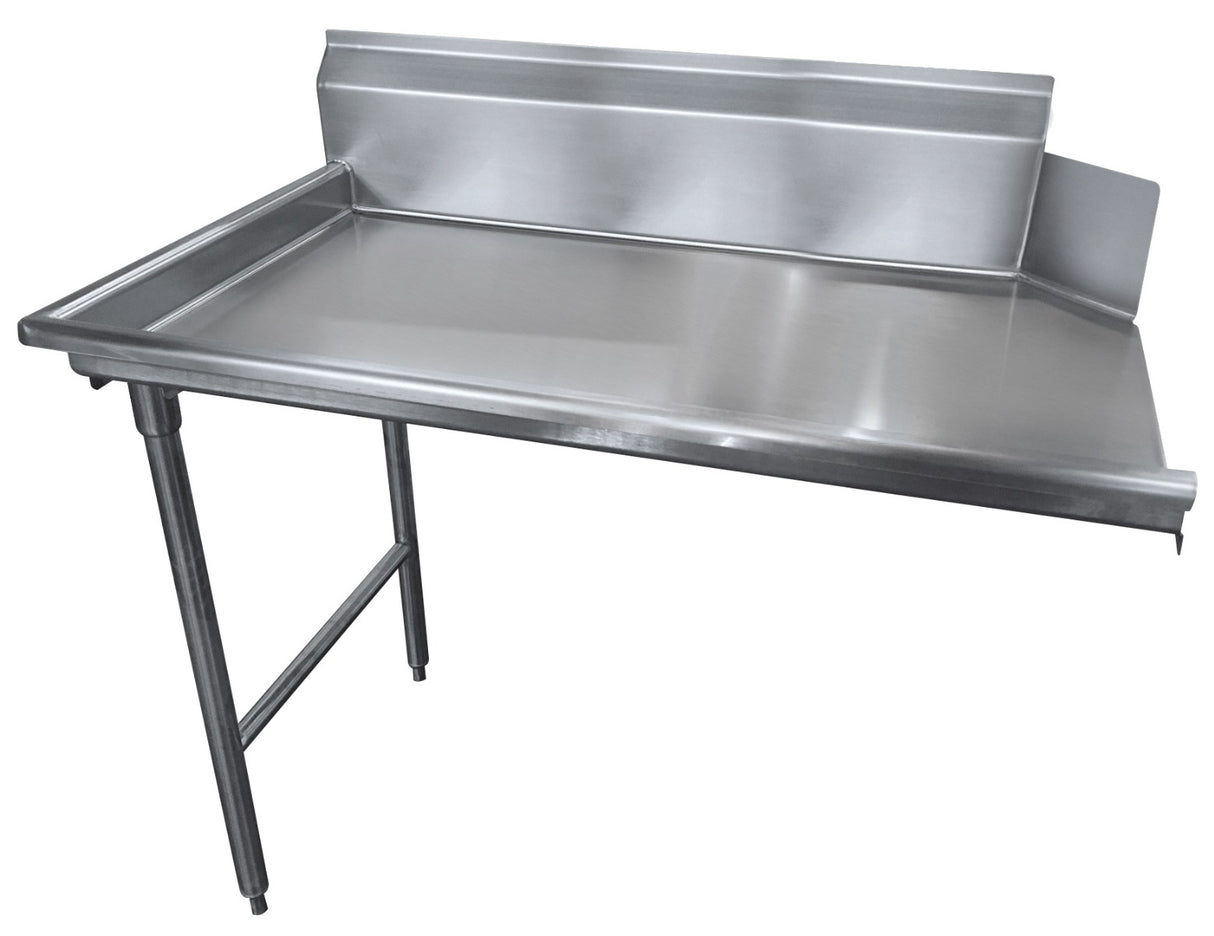 Advance Tabco DTC-S70-48L-X Special Value Stainless Steel Straight Clean Dishtable 47" x 30" x 34"H - Right-to-Left