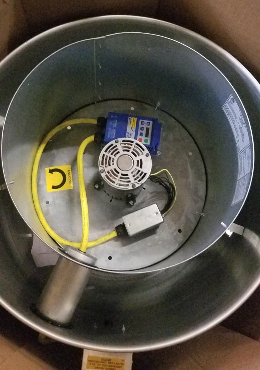 CaptiveAire DU85SC208V-1250-3000 High Speed Direct Drive Centrifugal Upblast Exhaust Fan CFM Range: 1250 CFM to 3000 - 208v