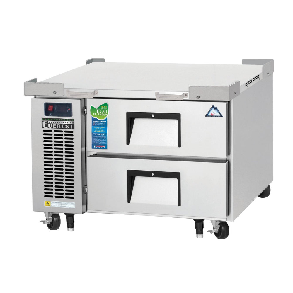 Everest Refrigeration ECB36D2 1-Section 2 Drawer Refrigerated Chef Base 36" - 115V